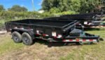 14 Foot Big Tex Low Profile with Spreader Gate Black Dump Trailer (14LD-14BK)