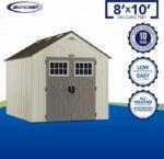 Suncast Tremont 8-ft x 10-ft Resin Outdoor Storage Shed with Skylights and Floor Included - Image 3