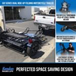Go! Series Dual Rail Ride-Up Folding Motorcycle Trailer Discounted - Image 8
