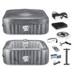 4-Seat Inflatable Pool Spa – Portable Hot Tub Spa with Light and Remote Control - Image 3