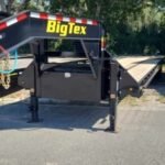 40 Foot Big Tex Heavy Duty Tandem Dual Wheel Axle Black Gooseneck Trailer (25GN-40D5A-MRBK))