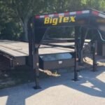 40 Foot Big Tex Tandem Axle with Mega Ramp Black Gooseneck Trailer (14GN-35BK+5MR)