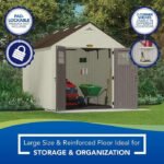 Suncast Tremont 8-ft x 10-ft Resin Outdoor Storage Shed with Skylights and Floor Included - Image 2