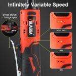18V Cordless Electric Ratchet Wrench Set with 2 Batteries & Fast Charger - Image 4