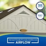 Suncast Tremont 8-ft x 10-ft Resin Outdoor Storage Shed with Skylights and Floor Included - Image 4