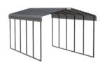 Arrow Carport, 12 ft. x 24ft. x 9ft. Charcoal 12′ x 24′ x 9′ - Image 10