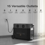 EF ECOFLOW Portable Power Station 3600Wh DELTA Pro, 120V AC Outlets x 5, 3600W, 2.7H Fast Charge, Lifepo4 Power Station - Image 17