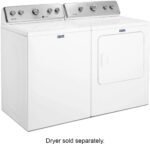 Maytag – 3.8 Cu. Ft. High Efficiency Top Load Washer with PowerWash Agitator – White - Image 6