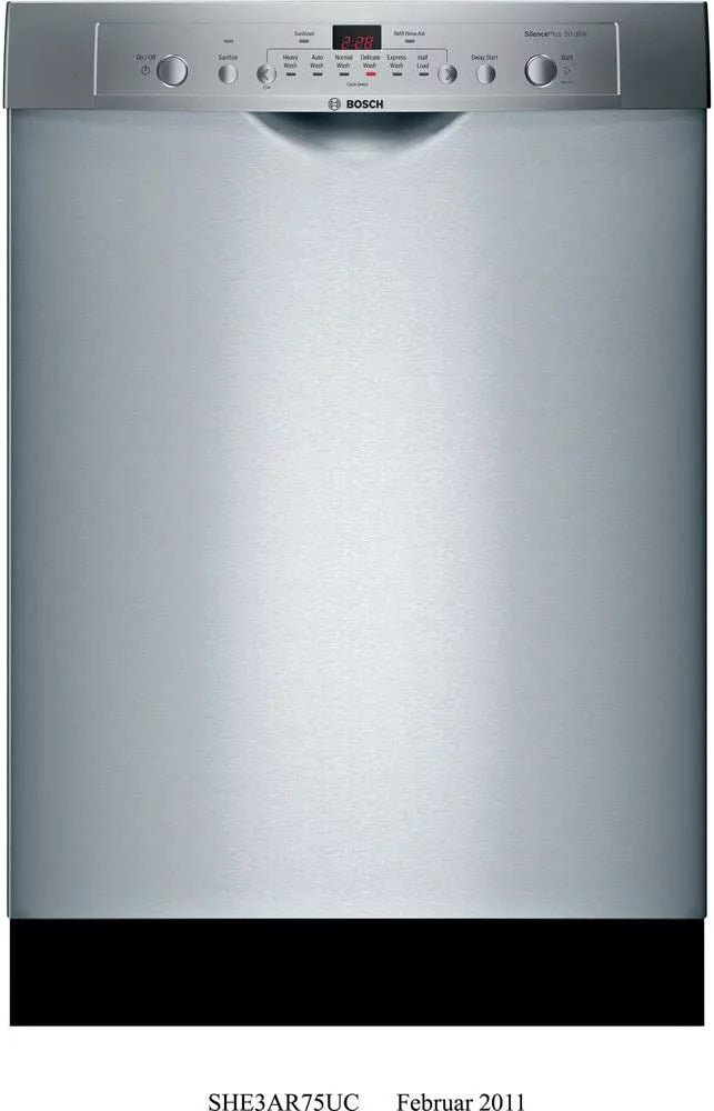 61Z0KuPJT-L._AC_SL1000-1 Bosch Ascenta 24″ SHE3AR75UC Built-In Dishwasher – Stainless Steel - Image 1