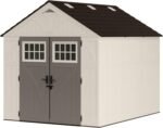 Suncast BMS8100 8 ft. x 10 ft. Tremont Resin Outdoor Storage Shed with Skylights - Image 2