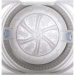 GE – 2.8 Cu. Ft. Top Load Washer – White/black - Image 4