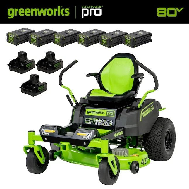 62880254-1 Greenworks Pro Crossover Zero Turn 42-in Lithium Ion Electric Riding Lawn Mower - Image 1