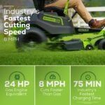 Greenworks Pro Crossover Zero Turn 42-in Lithium Ion Electric Riding Lawn Mower - Image 18