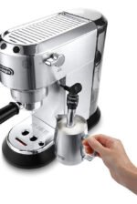 De’Longhi – DEDICA Espresso Machine with 15 bars of pressure and Milk Frother – Metal - Image 4