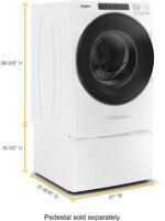 Whirlpool – 4.5 Cu. Ft. High Efficiency Stackable Front Load Washer with Steam and Load & Go XL Dispenser – White - Image 6