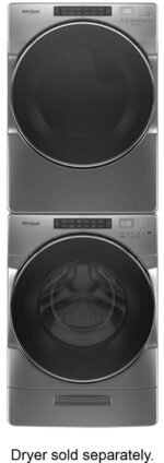 Whirlpool – 4.5 Cu. Ft. High Efficiency Stackable Front Load Washer with Steam and Load & Go XL Dispenser – Chrome shadow - Image 5