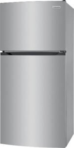 Frigidaire – 13.9 Cu. Ft. Top-Freezer Refrigerator – Brushed Steel - Image 2
