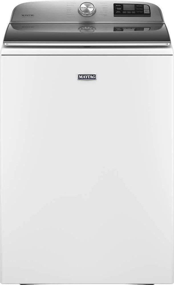6396123_sd_8b185be8-731b-44a5-8af7-7d1c57a93d50-1 Maytag – 5.3 Cu. Ft. High Efficiency Smart Top Load Washer with Extra Power Button – White - Image 1