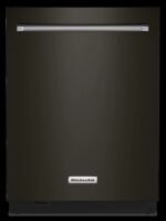 KitchenAid – Top Control Built-In Dishwasher with Stainless Steel Tub, FreeFlex Third Rack, 44dBA – Black stainless steel
