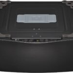 LG – SideKick 1.0 Cu. Ft. High-Efficiency Smart Top Load Pedestal Washer with 3-Motion Technology – Black steel