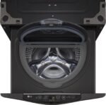 LG – SideKick 1.0 Cu. Ft. High-Efficiency Smart Top Load Pedestal Washer with 3-Motion Technology – Black steel - Image 16