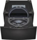 LG – SideKick 1.0 Cu. Ft. High-Efficiency Smart Top Load Pedestal Washer with 3-Motion Technology – Black steel - Image 13