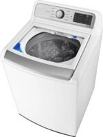 LG – 5.5 Cu. Ft. Smart Top Load Washer with TurboWash3D – White - Image 3