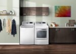 LG – 5.5 Cu. Ft. Smart Top Load Washer with TurboWash3D – White - Image 4