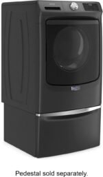 Maytag – 4.5 Cu. Ft. High Efficiency Stackable Front Load Washer with Steam and Extra Power Button – Volcano Black - Image 12