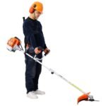 3-in-1 Blower, String Trimmer & 10" Brush Cutter with Rubber Handle and Shoulder Strap - Image 9