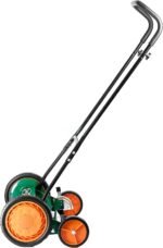 ULM Center GreenEdge 20” Manual Push Reel Lawn Mower – 5 Precision Blade Classic Mower for Smooth Lawn Cutting, Lightweight Hand Push Grass Cutter - Image 2