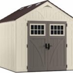 Suncast BMS8100 8 ft. x 10 ft. Tremont Resin Outdoor Storage Shed with Skylights