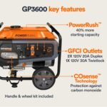 Generac 8,125 Starting Watt Portable Gas Generator – Includes Extension Cord - Image 22