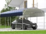 11x19FT Heavy Duty Metal Carport | Galvanized Outdoor Shelter for Cars, Boats & Parties - Image 5