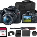 Canon EOS Rebel T7 DSLR Camera 24.1MP with Wi‑Fi/NFC + Bag & 64GB Card