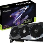 Gigabyte AORUS GeForce RTX 4070 Ti Elite 12G Graphics Card, 3X WINDFORCE Fans, 12GB 192-bit GDDR6X, GV-N407TAORUS E-12GD Video Card