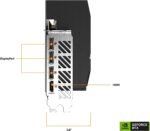 Gigabyte AORUS GeForce RTX 4070 Ti Elite 12G Graphics Card, 3X WINDFORCE Fans, 12GB 192-bit GDDR6X, GV-N407TAORUS E-12GD Video Card - Image 3