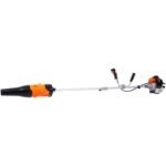 3-in-1 Blower, String Trimmer & 10" Brush Cutter with Rubber Handle and Shoulder Strap - Image 4