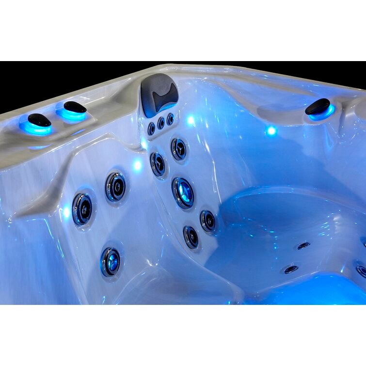 76 – Jet Acrylic Square Hot Tub with Ozonator - Image 3
