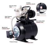 1.6HP Shallow Well Pump with 5-Gallon Pressure Tank – Automatic Water Booster, Garden & Irrigation Pump - Image 4
