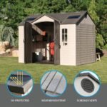 LIFETIME 10 FT. X 8 FT. OUTDOOR STORAGE SHED INSTALLATION INCLUDED - Image 8