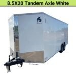 Spartan 8.5X20 Tandem Axle Enclosed Cargo Trailer | White