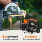 Generac 8,125 Starting Watt Portable Gas Generator – Includes Extension Cord - Image 53