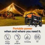 Generac 8,125 Starting Watt Portable Gas Generator – Includes Extension Cord - Image 19