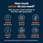 Generac 8,125 Starting Watt Portable Gas Generator – Includes Extension Cord - Image 31