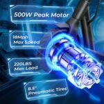 Electric Scooter for Kids & Teens, 500–1000W, 18–25 MPH, 21–28 Mile Range - Image 43