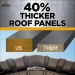 Arrow Carport, 12 ft. x 24ft. x 9ft. Charcoal 12′ x 24′ x 9′ - Image 14