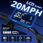 Electric Bike for Adults, 750–1000W, 60 Mile Range, 20MPH, 20″/26″ Tires, Mountain & Commuting - Image 5