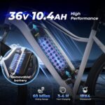 Electric Bike for Adults, 750–1000W, 60 Mile Range, 20MPH, 20″/26″ Tires, Mountain & Commuting - Image 19