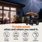 Generac 8,125 Starting Watt Portable Gas Generator – Includes Extension Cord - Image 46